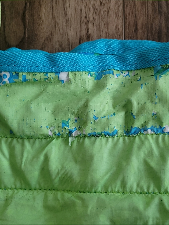 Lands' End Blue & Green Floral Travel/Grocery Pouch - Picture 6 of 11